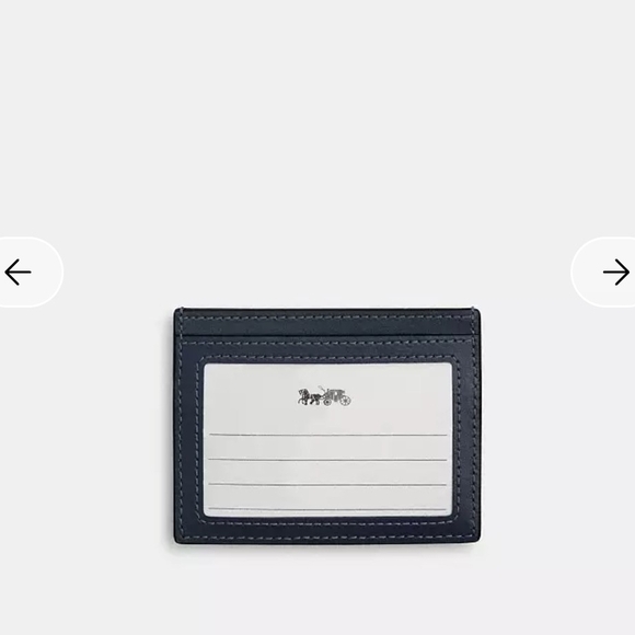 Coach Blue and Black Card Holder - Picture 3 of 3